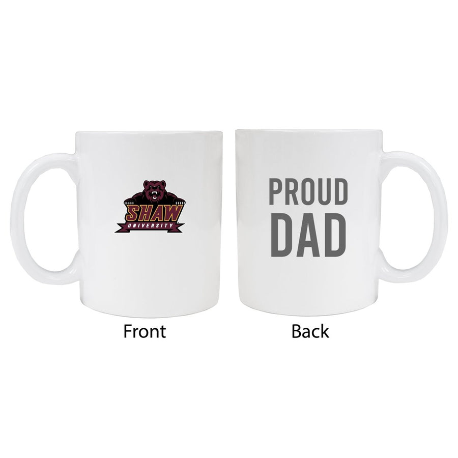 Shaw University Bears Proud Dad Ceramic Coffee Mug - White (2 Pack) Image 1