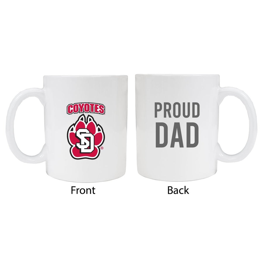 South Dakota Coyotes Proud Dad Ceramic Coffee Mug - White (2 Pack) Image 1