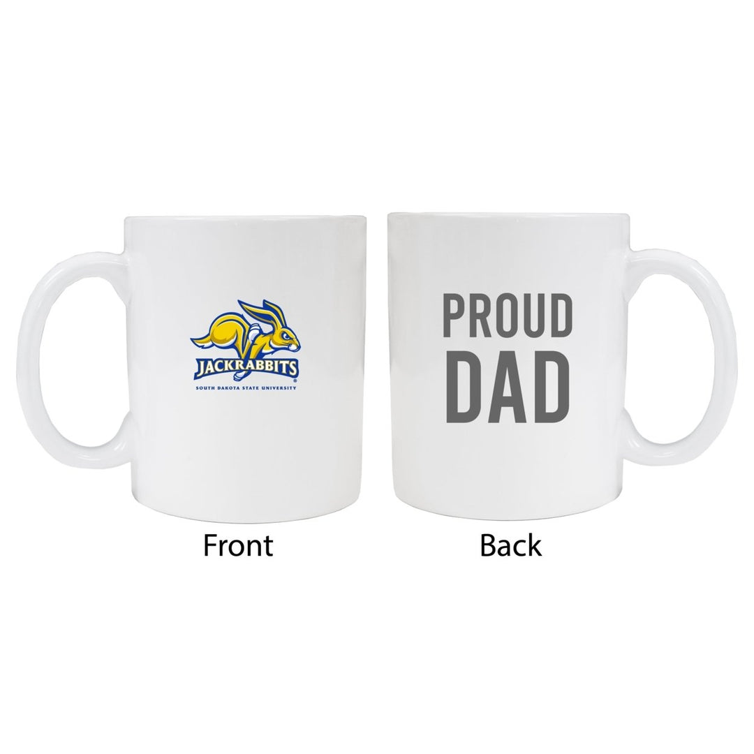 South Dakota State Jackrabbits Proud Dad Ceramic Coffee Mug - White (2 Pack) Image 1