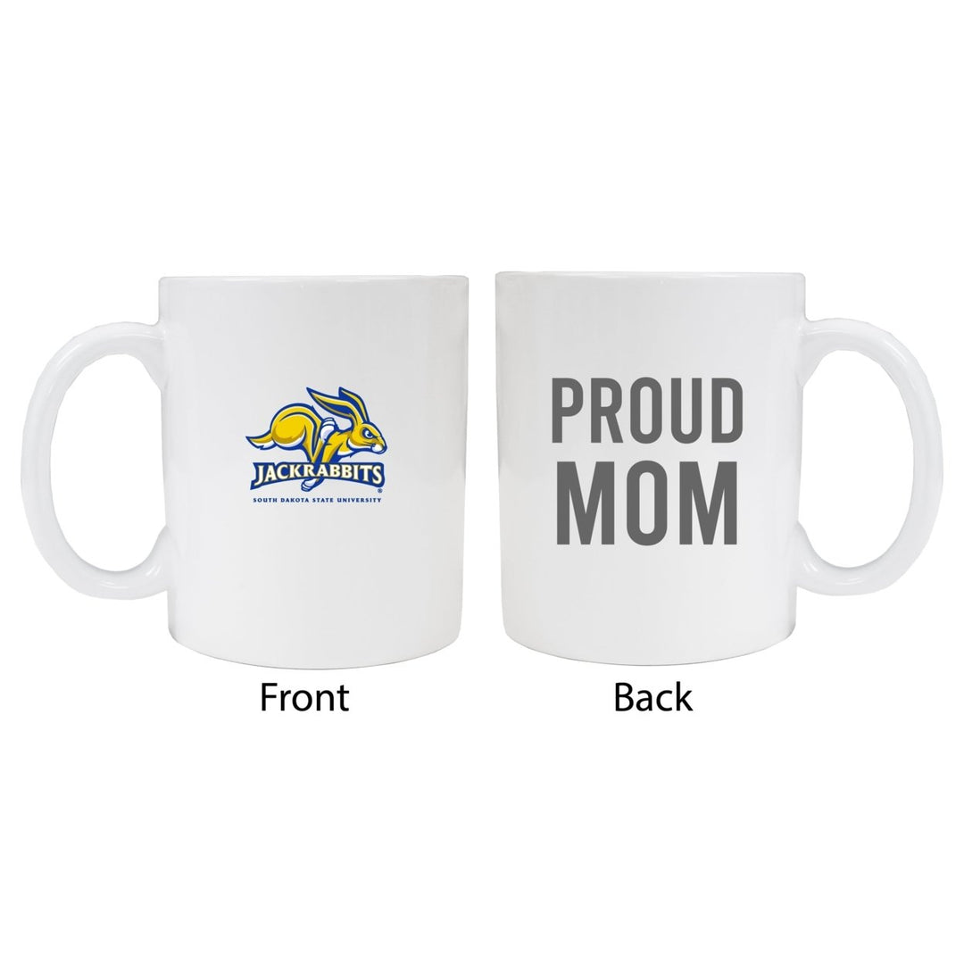 South Dakota State Jackrabbits Proud Mom Ceramic Coffee Mug - White (2 Pack) Image 1