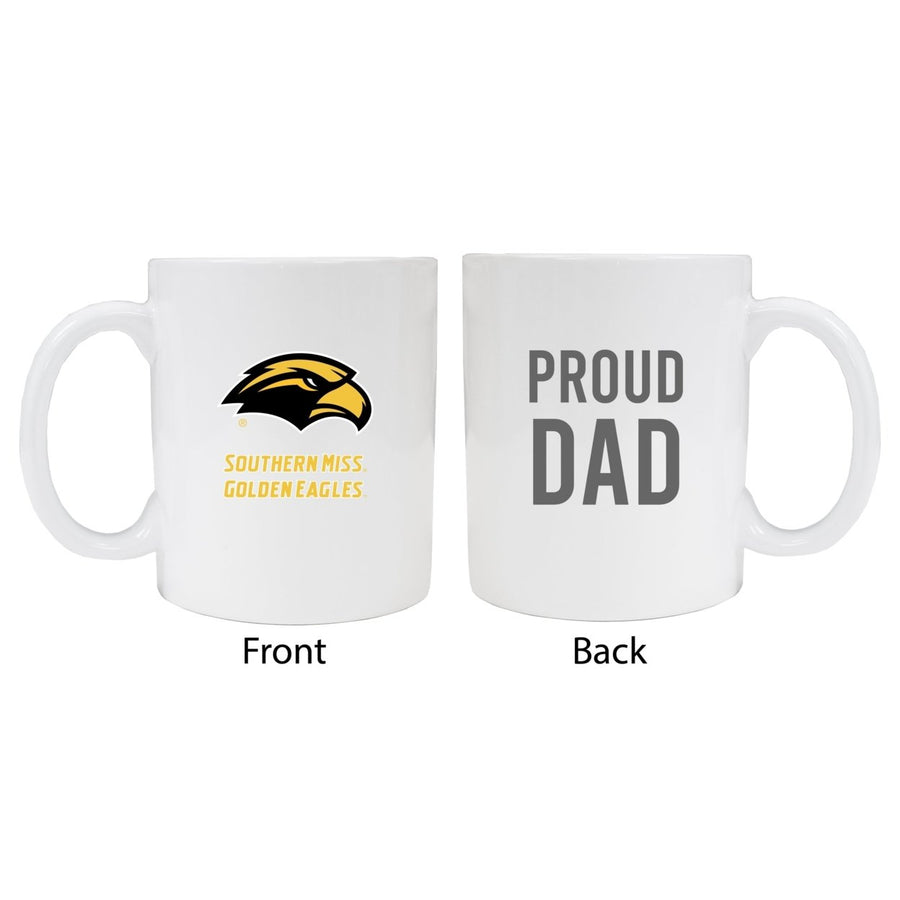 Southern Mississippi Golden Eagles Proud Dad Ceramic Coffee Mug - White (2 Pack) Image 1