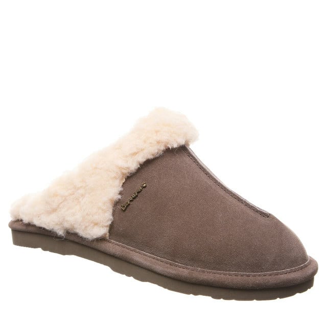 BEARPAW Loketta Slipper Seal Brown Womens Size 2299W-240 Suede Wool Blend Image 1