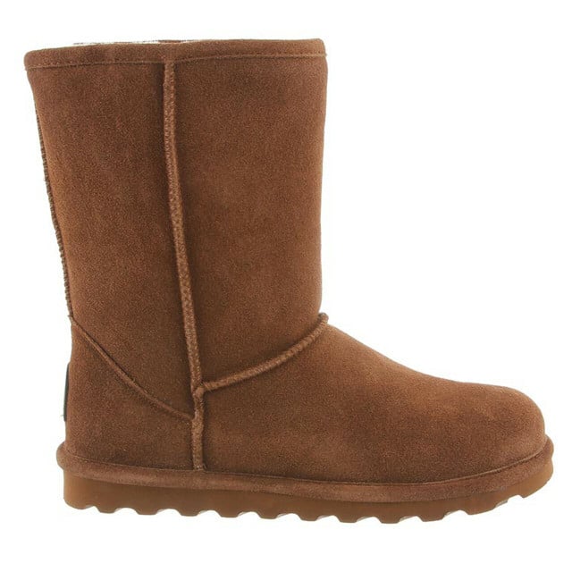 BEARPAW Elle Short 8 Suede Boot Hickory Womens 1962W-220 Waterproof Lined Image 3