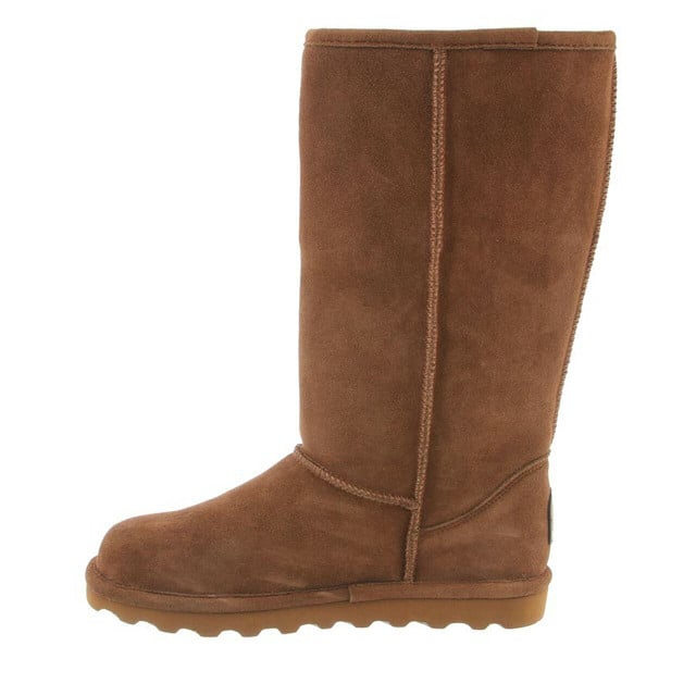 BEARPAW Elle Tall 12" Suede Boot Hickory Womens Size 1963W-220 Waterproof Image 2