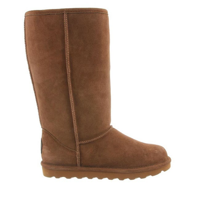 BEARPAW Elle Tall 12" Suede Boot Hickory Womens Size 1963W-220 Waterproof Image 3