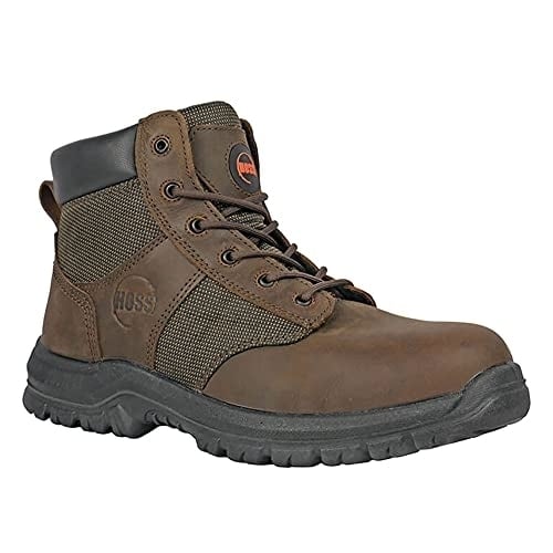 HOSS Mens Carter Steel Toe Work Boot Brown - 60542 BROWN Image 1