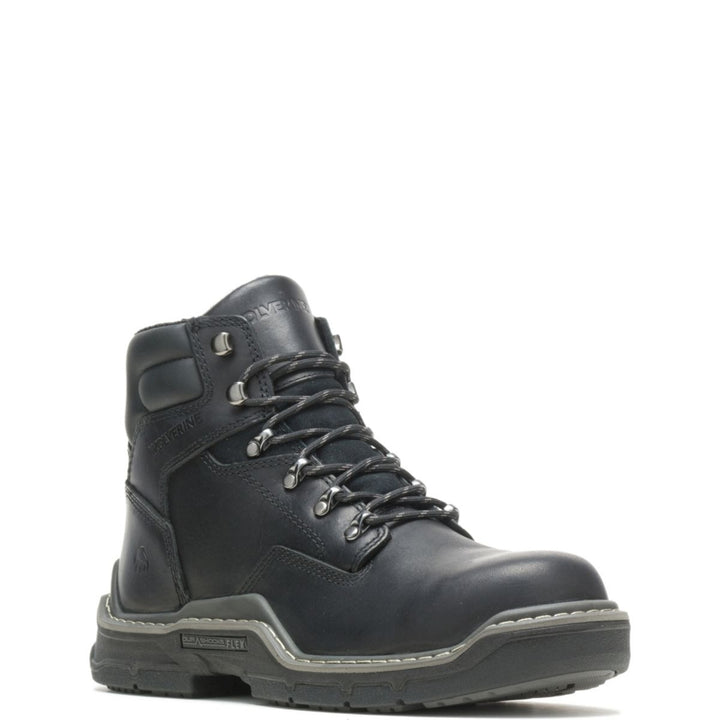 WOLVERINE Mens Raider 6"  DuraShocks CarbonMAX Composite Toe Work Boot Black - W211100  BLACK Image 2