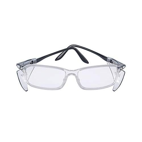 Bolle B809BXL Eyewear Safety Glasses Clear Demo Lens Black Large Side Shield Image 1