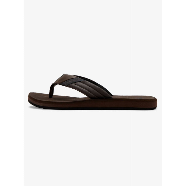 Quiksilver Mens Carver Tropics Flip Flop Sandals Brown/Brown/Black - AQYL101101-XCCK BROWN/BROWN/BLACK Image 3