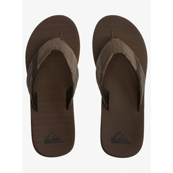 Quiksilver Mens Carver Tropics Flip Flop Sandals Brown/Brown/Black - AQYL101101-XCCK BROWN/BROWN/BLACK Image 4