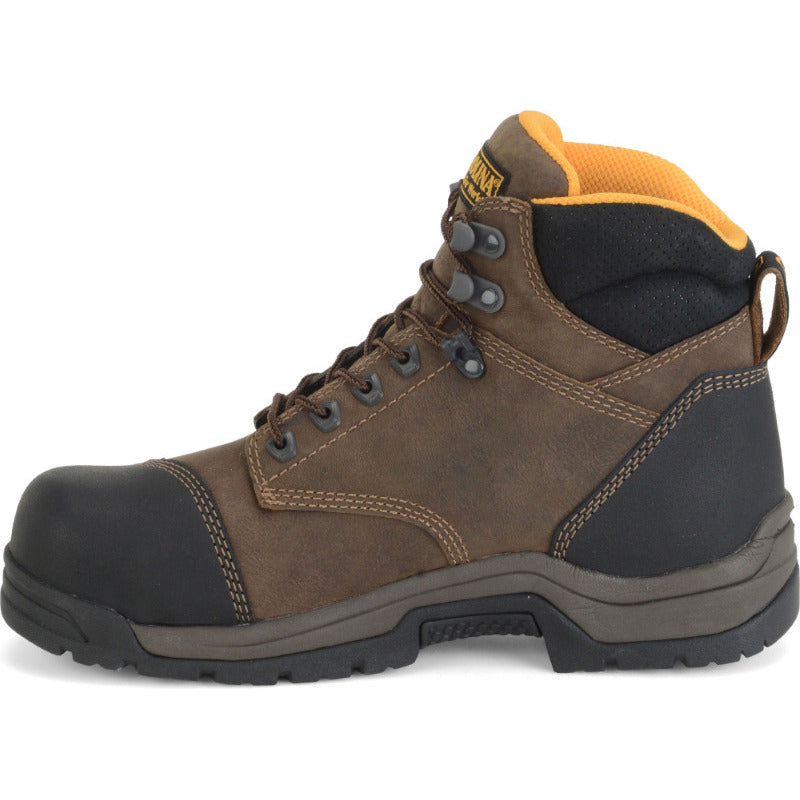 CAROLINA Mens 6 Bruno Lo Carbon Composite Toe ESD Waterproof Work Boot Dark Brown - CA5522 DARK BROWN Image 4