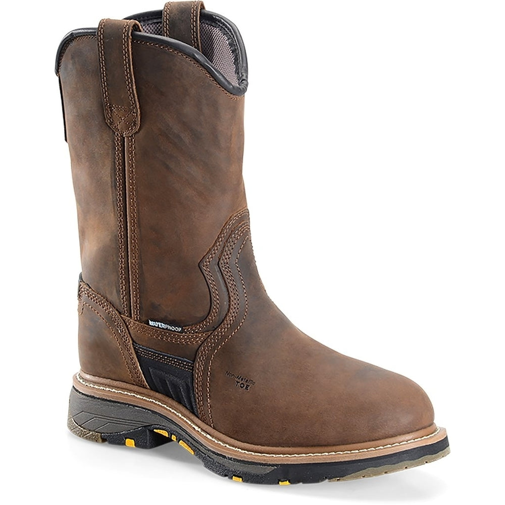 CAROLINA Mens 10" Well X WorkFlex Composite Toe Ranch Wellington Work Boot Dark Brown - CA4559  DARK BROWN Image 2