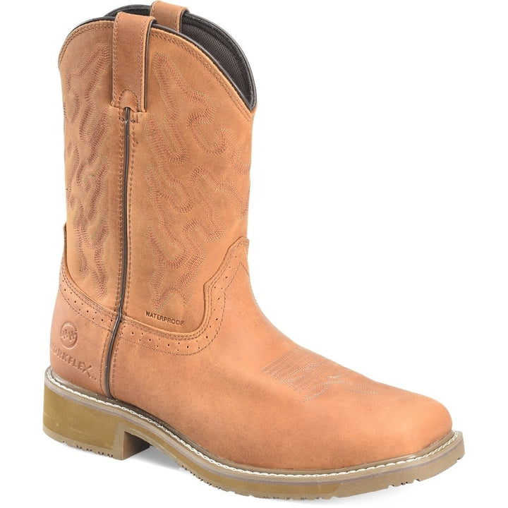 Double-H Boots Mens Jacob 10 Waterproof Tan Composite Toe Roper DH5143 Image 1