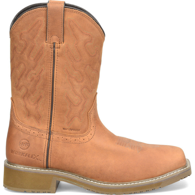 Double-H Boots Mens Jacob 10 Waterproof Tan Composite Toe Roper DH5143 Image 2