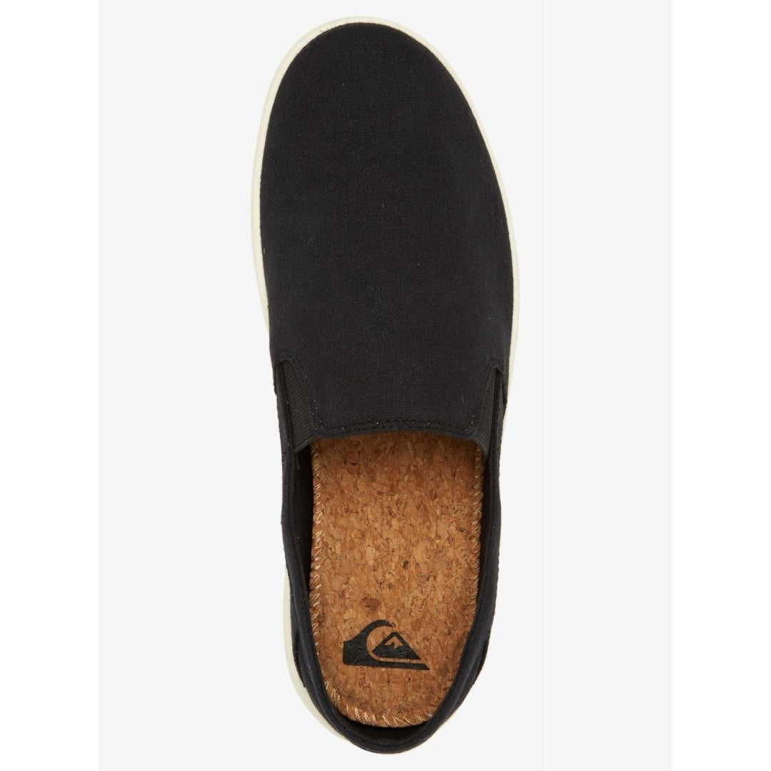 Quiksilver Mens Harbor Wharf Slip-On Shoes Black AQYS700071-XKKW Memory Foam Image 4