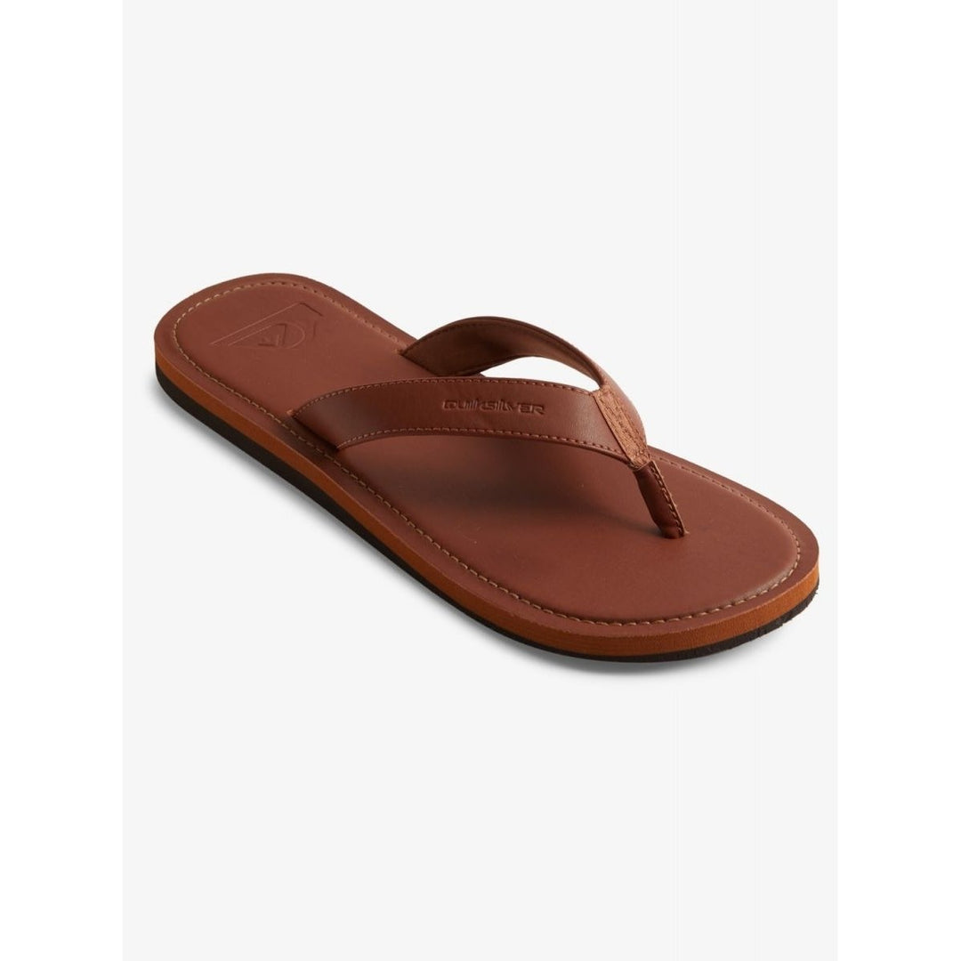 Quiksilver Molokai Nubuck Flip Flop Sandals Tan Mens AQYL100960 Size Available Image 1