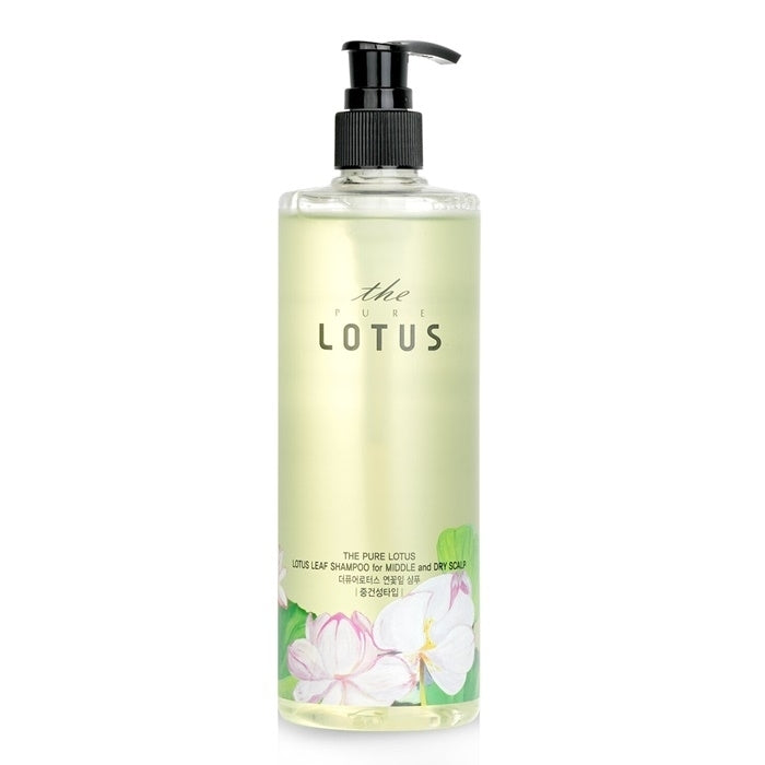 THE PURE LOTUS Lotus Leaf Shampoo - For Middle & Dry Scalp 420ml Image 1