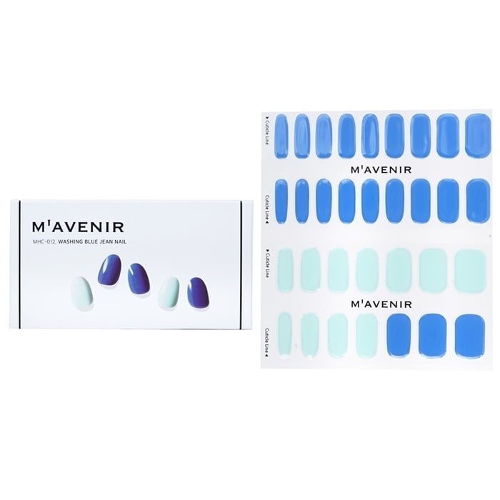 Mavenir Nail Sticker (Blue) - Washing Blue Jean Nail 32pcs Image 1