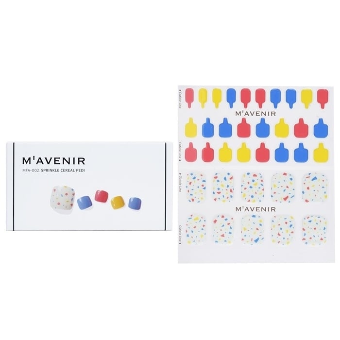 Mavenir Nail Sticker (Patterned) - Mint Cream Dot Pedi 36pcs Image 1