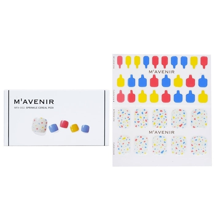 Mavenir Nail Sticker (Assorted Colour) - Sprinkle Cereal Pedi 36pcs Image 1