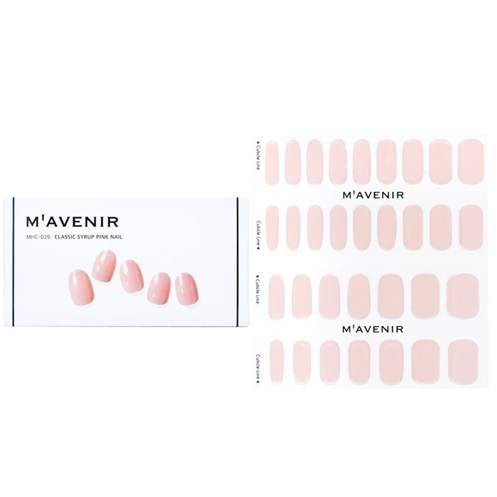 Mavenir Nail Sticker (Pink) -  Classic Syrup Pink Nail 32pcs Image 1