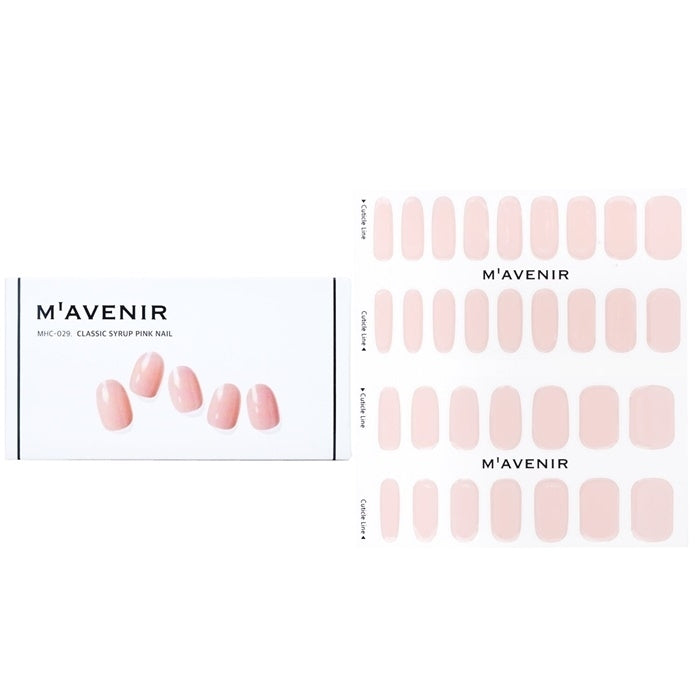 Mavenir Nail Sticker (Pink) - Classic Syrup Pink Nail 32pcs Image 1