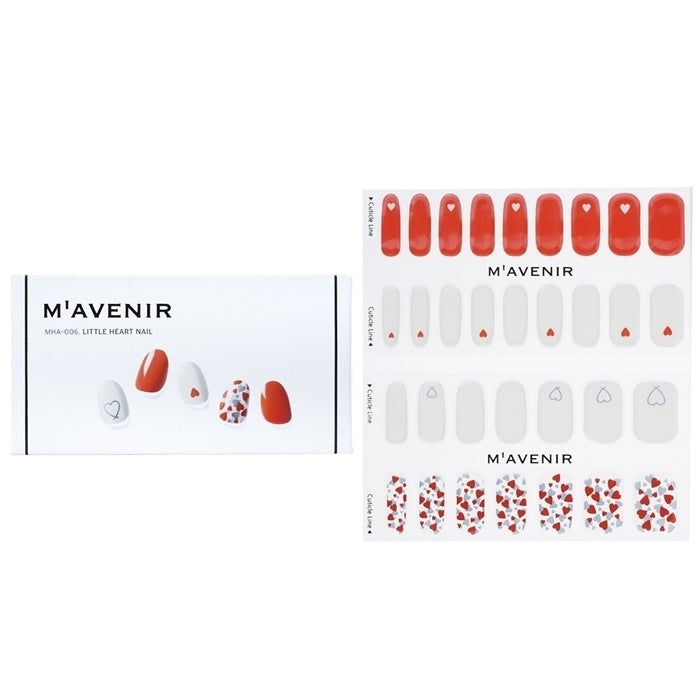 Mavenir Nail Sticker (Assorted Colour) -  Little Heart Nail 32pcs Image 1