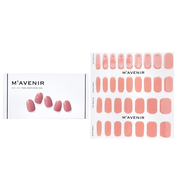 Mavenir Nail Sticker (Pink) - Tone Down Rose Nail 32pcs Image 1