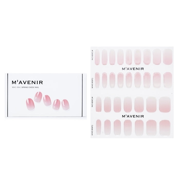 Mavenir Nail Sticker (Pink) - Spring Cheek Nail 32pcs Image 1