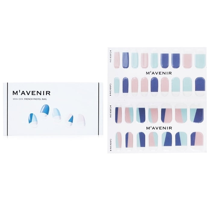 Mavenir Nail Sticker (Assorted Colour) - French Pastel Nail 32pcs Image 1