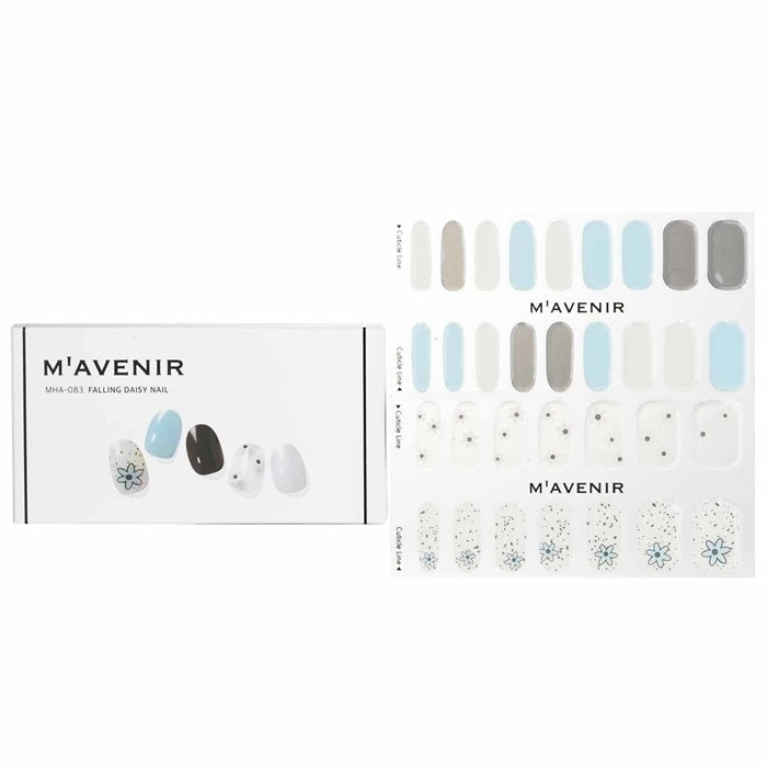 Mavenir Nail Sticker (Assorted Colour) -  Falling Daisy Nail 32pcs Image 1