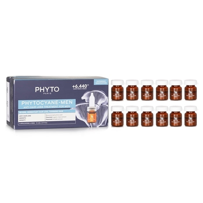 Phyto PhytoCyane Anti-Hair Loss Treatment (For Men) 12x3.5ml/0.11oz Image 1