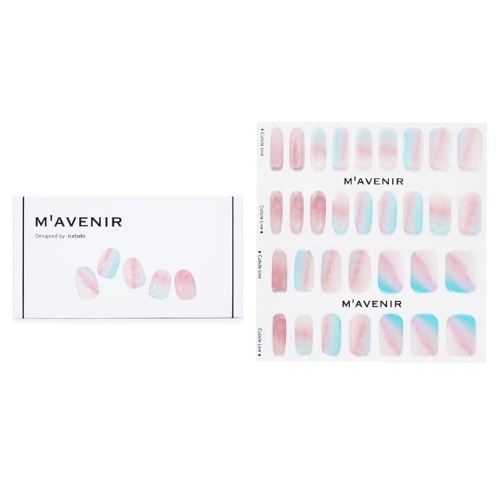 Mavenir Nail Sticker (Pink) - Pink Beach Nail 32pcs Image 1