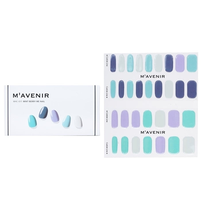Mavenir Nail Sticker (Blue) -  Mint Berry Me Nail 32pcs Image 1