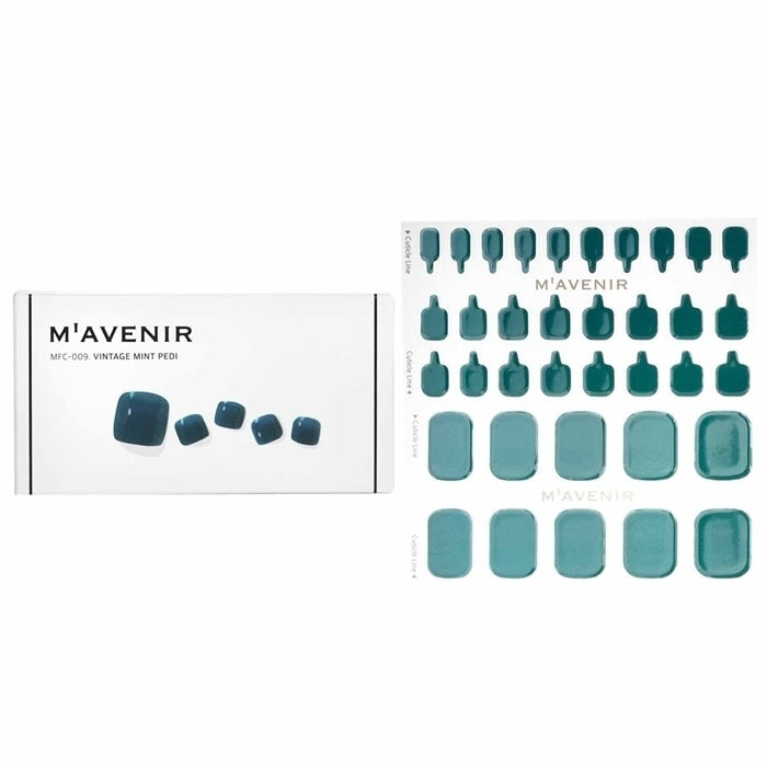 Mavenir Nail Sticker (Green) -  Vintage Mint Pedi 36pcs Image 1