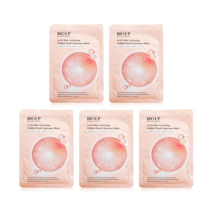 Natural Beauty BIO UP a-GG Skin Activating Golden Yeast Liposome Mask 5 x 25ml/0.84oz Image 1