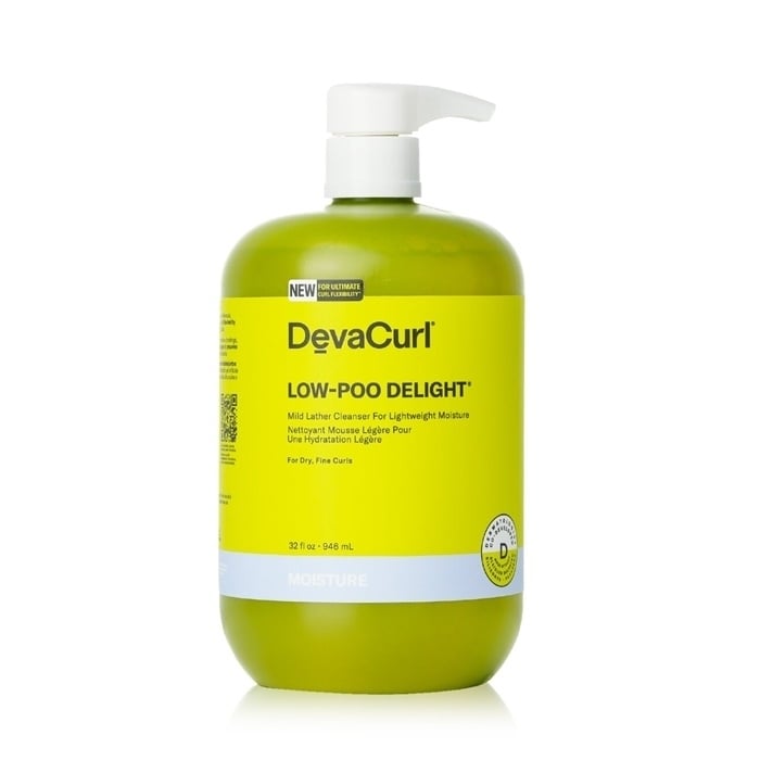 DevaCurl Low-Poo Delight Mild Lather Cleanser For Lightweight Moisture - For Dry Fine Curls 946ml/32oz Image 1