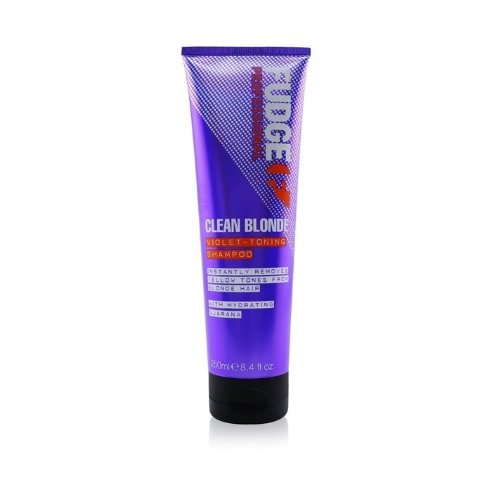 Fudge Clean Blonde Violet-Toning Shampoo (Removes Yellow Tones From Blonde Hair) 250ml/8.4oz Image 1