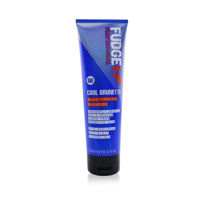 Fudge Cool Brunette Blue-Toning Shampoo (Instant Erases Red and Orange Tones from Brunette Hair) 250ml/8.4oz Image 1