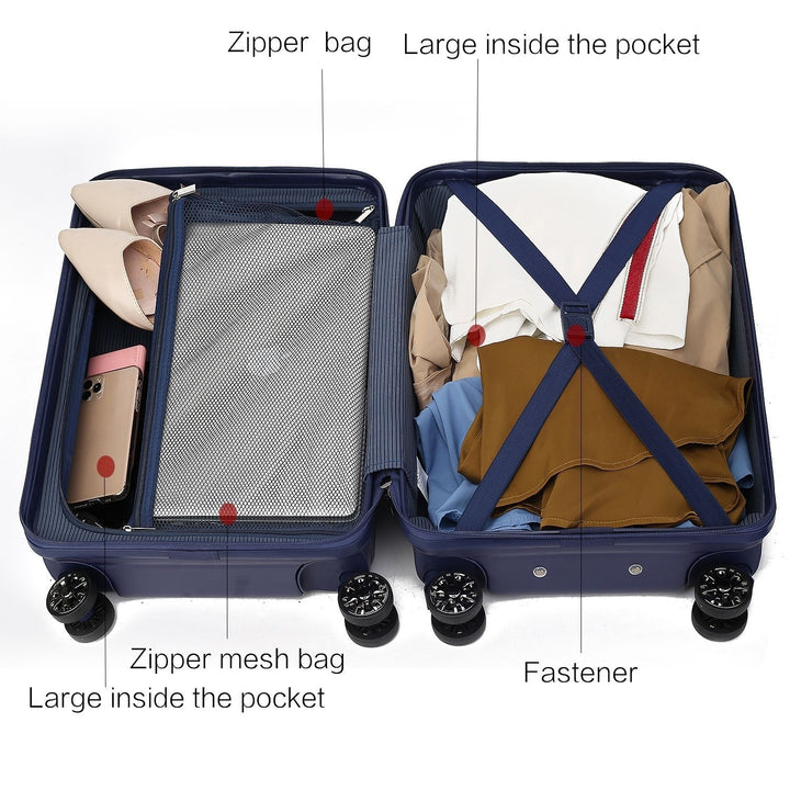 Felicity Luggage Set Multi-Compartment Extra Large and Large - 2 pieces by Mia K Image 11