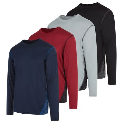 DARESAY Mens Dry-Fit Long Sleeve 4 Pack Image 4