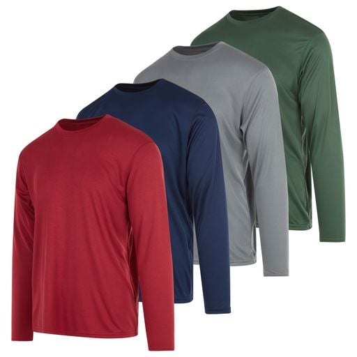 DARESAY Mens Dry-Fit Long Sleeve 4 Pack Image 7