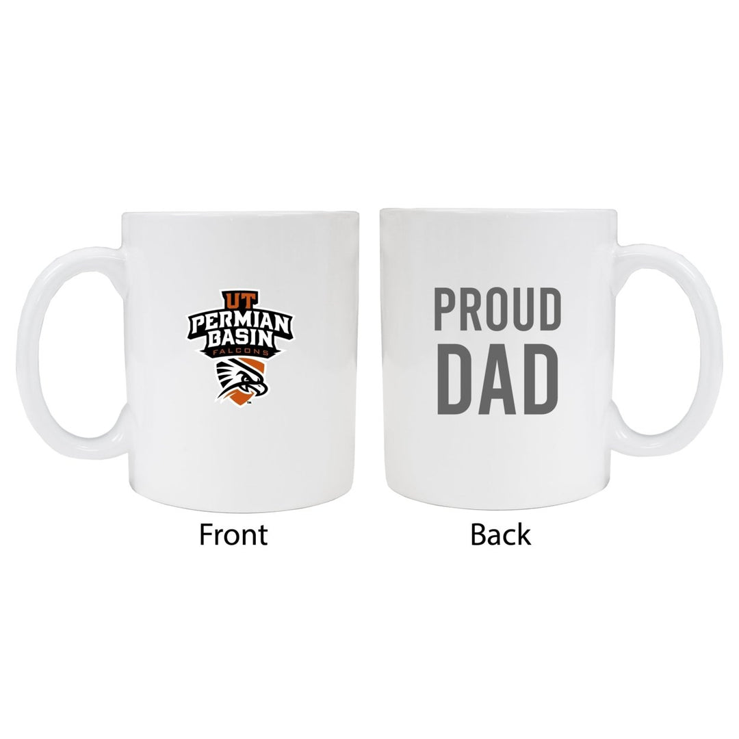 University of Texas of the Permian Basin Proud Dad Ceramic Coffee Mug - White (2 Pack) Image 1