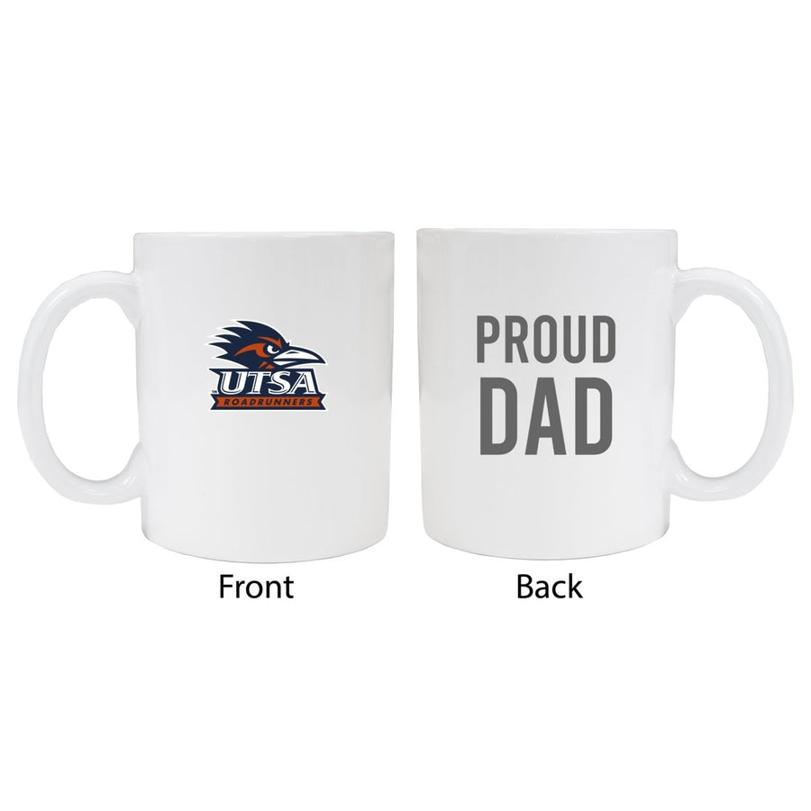 UTSA Road Runners Proud Dad Ceramic Coffee Mug - White (2 Pack) Image 1