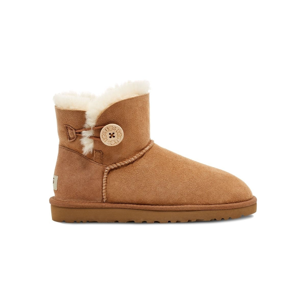 UGG Womens Mini Bailey Button II Boot Chestnut - 1016422-CHE AD TEMPLATE SIZE CHESTNUT Image 2