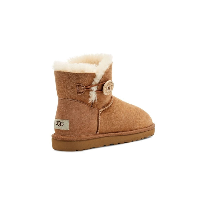 UGG Womens Mini Bailey Button II Boot Chestnut - 1016422-CHE AD TEMPLATE SIZE CHESTNUT Image 4