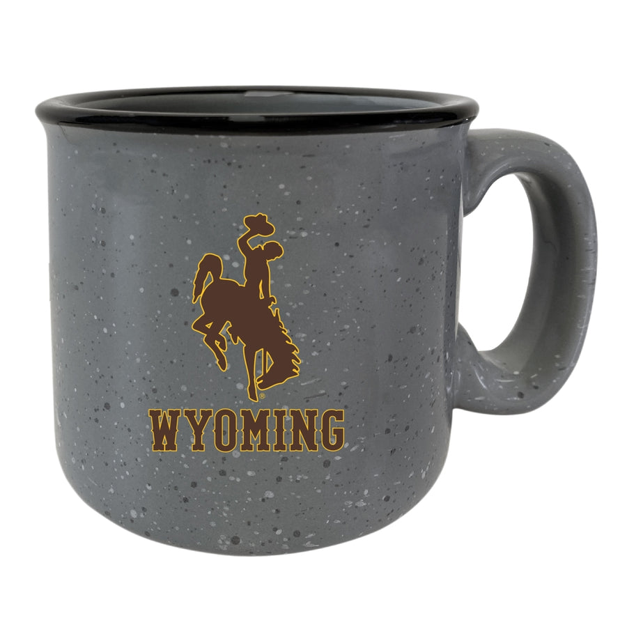 University of Wyoming Speckled Ceramic Camper Coffee Mug - Choose Your Color Image 1