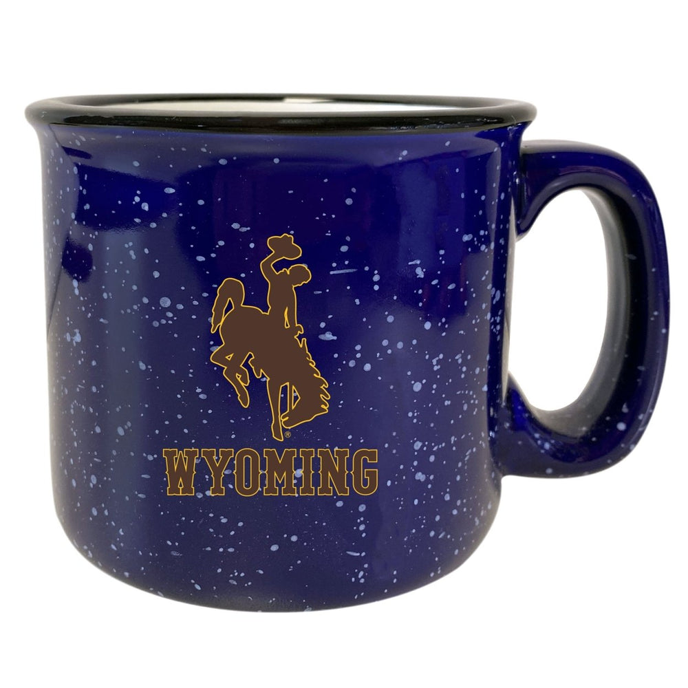 University of Wyoming Speckled Ceramic Camper Coffee Mug - Choose Your Color Image 2