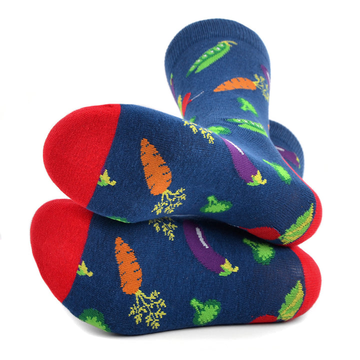 Mens Vegetables Socks Fun Novelty Socks Crazy Fun Lovely Food Crew Socks Groomsmen Wedding Socks Image 3