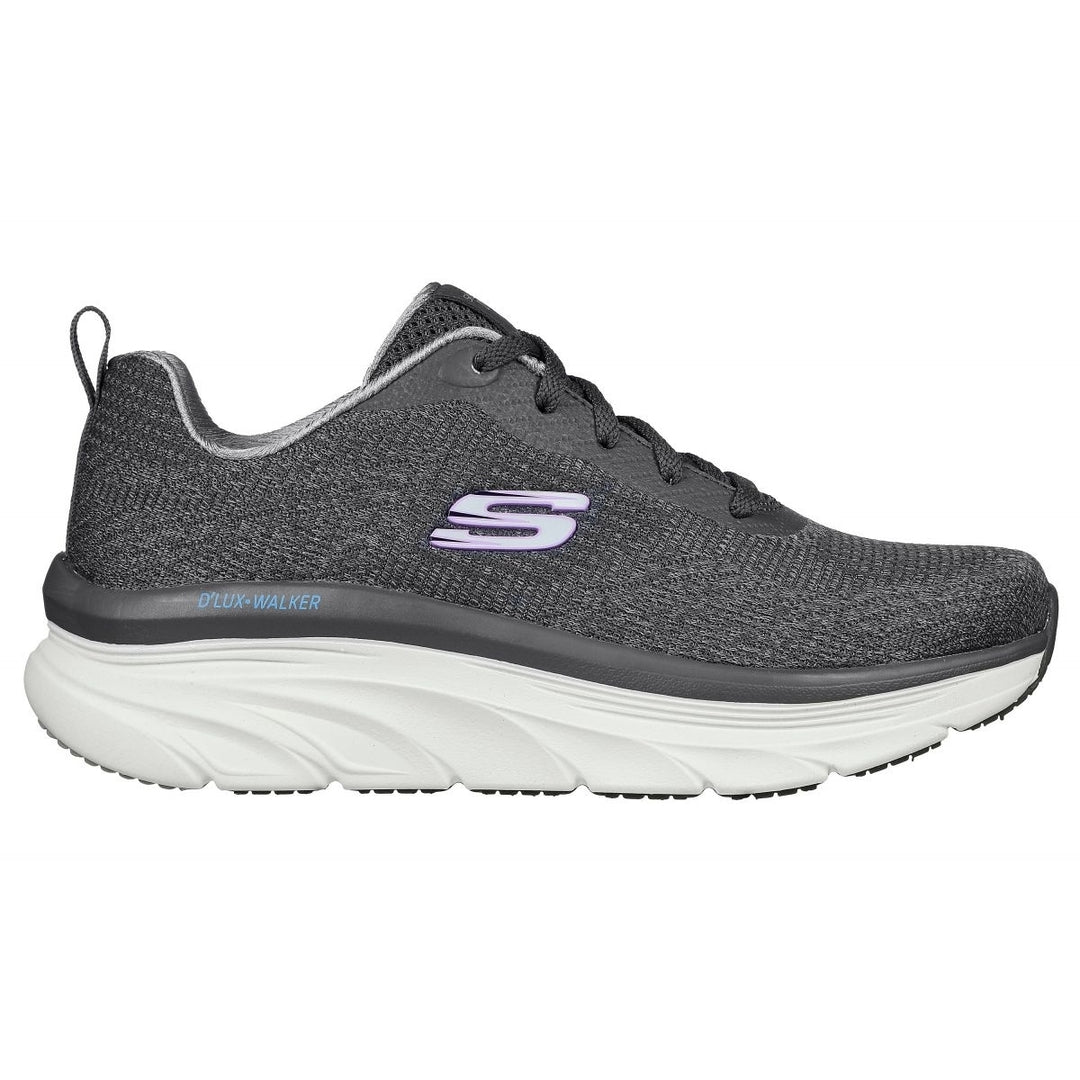 Skechers Womens Dlux Walker-Daily Beauty Sneaker 9 CHARCOAL Image 2